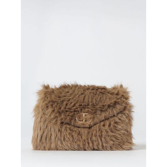 Twinset Shoulder Bag Woman Dove Grey